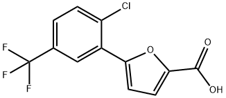 5-[2-氯-5-(三氟甲基)苯基]-2-糠酸, 302911-88-2, 结构式