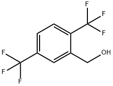 2,5-ビス(トリフルオロメチル)ベンジルアルコール 化学構造式