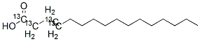 PALMITIC-1 2 3 4-13C4 ACID Structure