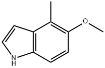5-甲氧基-4-甲基吲哚 结构式