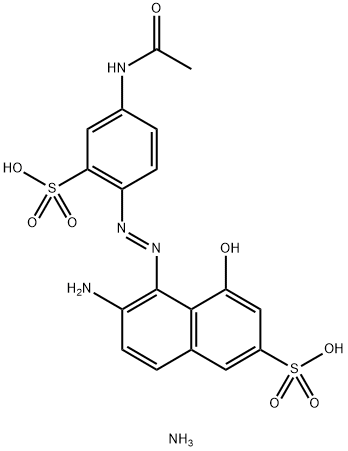 ACID RED 37 (C.I. 17045) (DIAMMONIUM SA& Structure