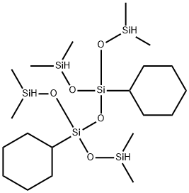 1,3-二环己基-1,1,3,3-四(二甲基硅氧基)二硅氧烷基二甲基硅氧烷, 302912-36-3, 结构式