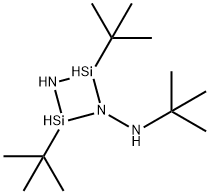 1,3-二叔丁基-2-(叔丁基氨)-1,3-二杂氮-2,4-二硅杂环四烷 结构式