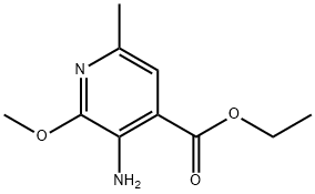 3-Amino-2-methoxy-6-methyl-4-pyridinecarboxylicacidethylester Structure