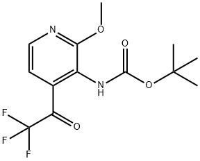2-METHOXY-3-(BOC-AMINO)-4-TRIFLUORO-ACETYLPYRIDINE Structure