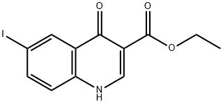 6-碘-4-氧代-1,4-二氢喹啉-3-羧酸乙酯, 302949-01-5, 结构式