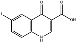 4-Hydroxy -6-iodoquinoline-3- carboxylic acid Structure