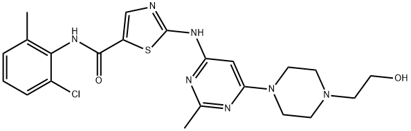 达沙替尼,302962-49-8,结构式