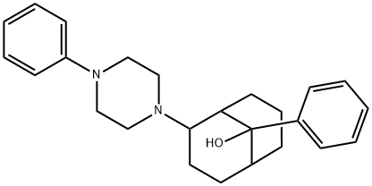 9-Phenyl-2-(4-phenyl-1-piperazinyl)bicyclo[3.3.1]nonan-9-ol Structure