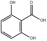 2,6-ジヒドロキシ安息香酸 化学構造式