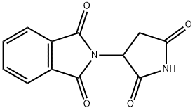N-(2,5-ジオキソ-3-ピロリジニル)フタルイミド 化学構造式
