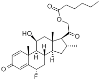 カプロン酸フルオコルトロン 化学構造式