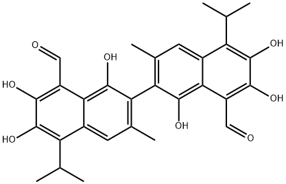 棉籽酚 结构式