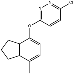 3-CHLORO-6-[(7-METHYL-2,3-DIHYDRO-1H-INDEN-4-YL)OXY]PYRIDAZINE Structure