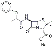 Phenethicillin Sodium Salt Struktur
