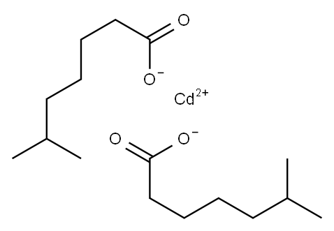 ビス(6-メチルヘプタン酸)カドミウム 化学構造式