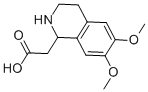 6,7-DIMETHOXY-1,2,3,4-TETRAHYDRO-1-ISOQUINOLINE ACETIC ACID MONOHYDRATE, 99 Structure