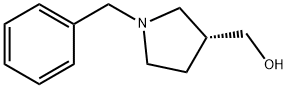 (R)-1-ベンジル-Β-プロリノール 化学構造式