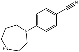 4-(1,4-二氮杂环庚烷-1-基)苯甲腈, 303134-11-4, 结构式