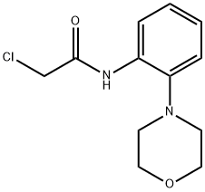 2-CHLORO-N-(2-MORPHOLIN-4-YL-PHENYL)-ACETAMIDE Struktur