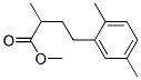 2-Methyl-4-(2,5-dimethylphenyl)butyric acid methyl ester Structure