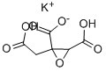 -Epoxytricarballylic acid monopotassiu Structure