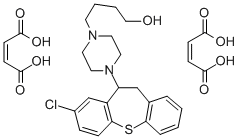 4-(8-Chloro-10,11-dihydrodibenzo(b,f)thiepin-10-yl)-1-piperazinebutano l dimaleate Structure