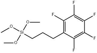 Pentafluorophenylpropyltrimethoxysilane Struktur