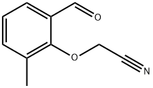 Acetonitrile, (2-formyl-6-methylphenoxy)- (9CI) Struktur