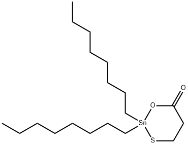dihydro-2,2-dioctyl-6H-1,3,2-oxathiastannin-6-one 结构式