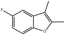 Benzofuran,  5-fluoro-2,3-dimethyl- Structure