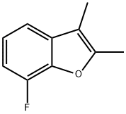 Benzofuran,  7-fluoro-2,3-dimethyl- Structure