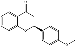 2-(4-メトキシフェニル)クロマン-4-オン 化学構造式