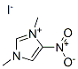 Imidazolium, 1,3-dimethyl-4-nitro-, iodide Struktur