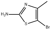 2-アミノ-5-ブロモ-4-メチルチアゾール 化学構造式