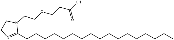 3-[2-(2-heptadecyl-4,5-dihydro-1H-imidazol-1-yl)ethoxy]propionic acid Structure