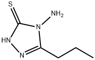 4-AMINO-5-PROPYL-4H-1,2,4-TRIAZOLE-3-THIOL Struktur