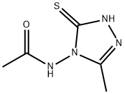 3-Mercapto-4-acetylamino-5-methyl-1,2,4-triazol Structure
