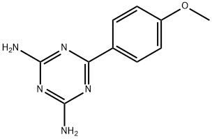 2,4-二氨基-6-(4-甲氧苯基)-1,3,5-三嗪 结构式
