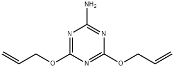 4,6-ビス(アリルオキシ)-s-トリアジン-2-アミン 化学構造式
