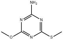2-AMINO-4-METHOXY-6-(METHYLTHIO)-1,3,5-TRIAZINE Structure