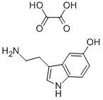 セロトニン·しゅう酸 化学構造式