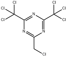 2-(Chloromethyl)-4,6-bis(trichloromethyl)-1,3,5-triazine Struktur