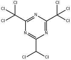 2-(Dichloromethyl)-4,6-bis(trichloromethyl)-1,3,5-triazine Structure