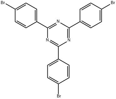 2,4,6-三-(4-溴苯基)-[1,3,5]三嗪, 30363-03-2, 结构式