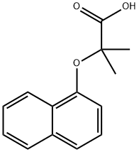 2-メチル-2-(1-ナフチルオキシ)プロピオン酸 化学構造式