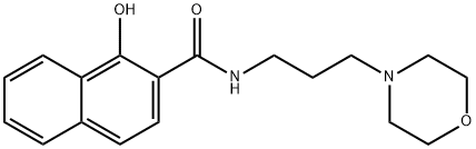 1-hydroxy-N-[3-(morpholino)propyl]naphthalene-2-carboxamide 结构式