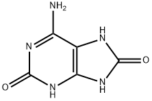 6-amino-1H-purine-2,8(3H,7H)-dione Struktur