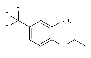 N-ethyl-4-(trifluoromethyl)benzene-1,2-diamine  Struktur