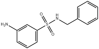 N-苄基-3-氨基苯磺酰胺 结构式